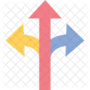 Three way arrow  Icon