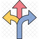 Three way arrow  Icon