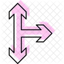 Three Way Arrow Icon