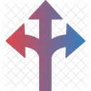 Three way arrow  Icon