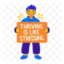 Thriving Stress  Icon