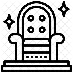 Throne Icon - Download in Line Style