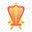 Throne King Chair Majestic Chair Icon