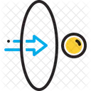 Through Into And Out Of Across Icon