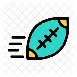 Throw Rugbyball  Icon