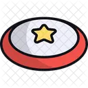 Throwing Disc Frisbee Toy Icon