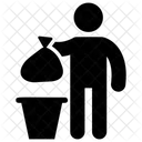 Throwing Garbage Domestic Cleaning Throw Away Icon