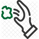 Throwing Trash Disposal Icon