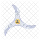 Shuriken Blade Sharp Icon