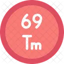 Thulium Periodic Table Chemistry Icon