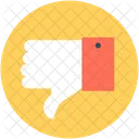Thumb Down Rejected Icon