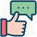 Thumb Up Feedback Comment Icon