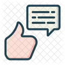 Positive Review Feedback Thumb Up Icon