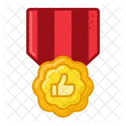 Thumb up medal  Icon