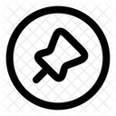 Pin Circle Icon