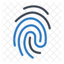 Identity Thumbprint Lock Icon