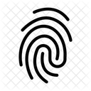 Identity Thumbprint Lock Icon