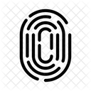 Thumbprint Identity Security Icon