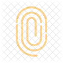 Thumbprint Scanning Biometric Icon