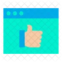 Thumbs Up Support Webpage Support Website Icon