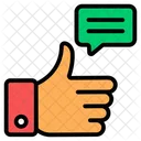 Thumbs Up Like Hand Gesture Icon