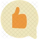 Thumbs Up Microphone Headphones Icon