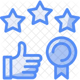 Thumbs Up Indicating Success  Icon