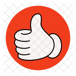 Thumbs up sticker  Icon