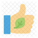 Thumbsup Leaf Ecology Icon