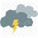 Thunder Weather Pollution Icon