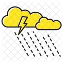 Thunder Storm Raining Icon
