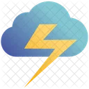 Thunder Cloud Meteorology Icon