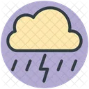 Thunder Stormy Rain Icon