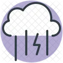 Thunder Stormy Rain Icon