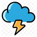 Thunder Cloud Weather Cloud Icon