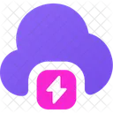 Thunder Cloud Lightning Cloud Thunder Weather Icon