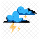 Thunderstorm Thunder Lightning Cloud Lightning Icon
