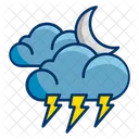 Moon Lightning Thunder Icon