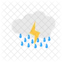 Sunny Rain Weather Rain Icon