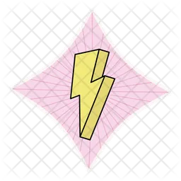 Thunder symbol sticker  Icon