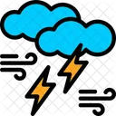 Thundercloud Storm Cloud Cumulonimbus Icon