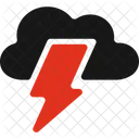 Thunderstorm Lightning Rain Icon