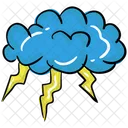 Thunder Cloud Cloudy Weather Icon
