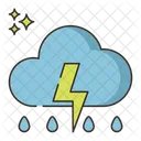 Thunderstorm Lightning Cloud Strom Icon
