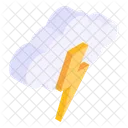 Lighting Shower Thunderstorm Thunder Cloud Icon