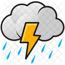 Thunderstorm Rain Strom Rain Icon