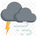 Thunder Wind Cloud Icon