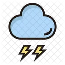 Thunderstorm Thunder Weather Icon
