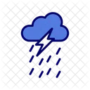 Thunderstorm Thunder Climate Icon