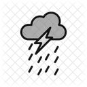 Thunderstorm Thunder Climate Icon